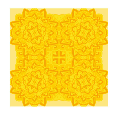 Mandala Sheet BOPP - Yellow
