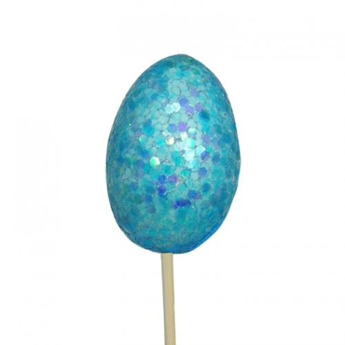 Glitter Egg Pick - Blue