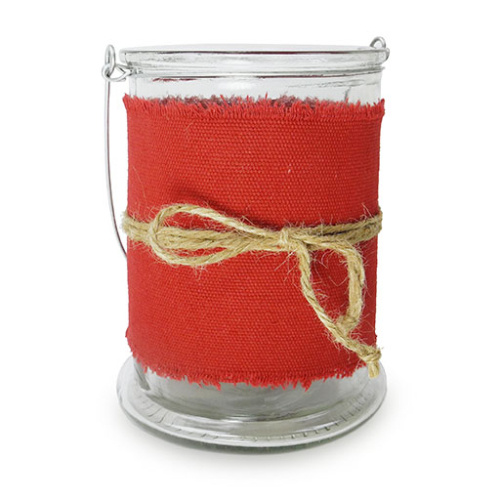 Large Clear Container - Red