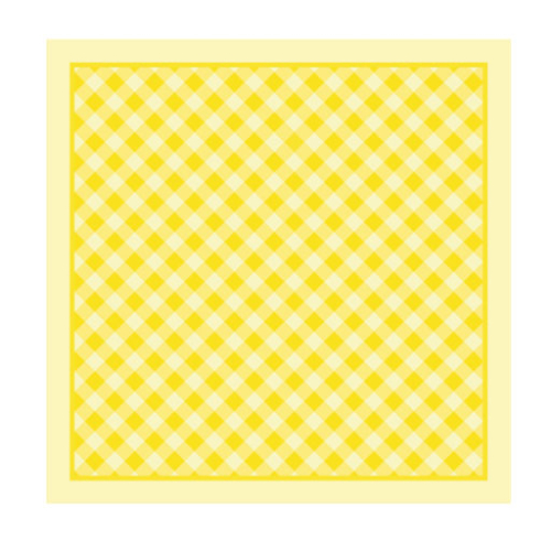 Sweet Gingham Sheet BOPP - Yellow