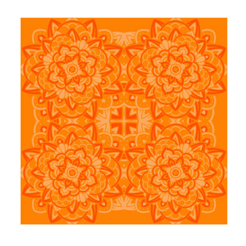 Mandala Sheet BOPP - Orange