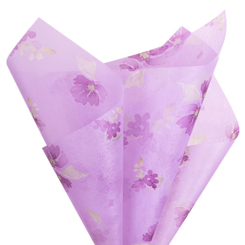 Floral Whisper Finewrap - Purple