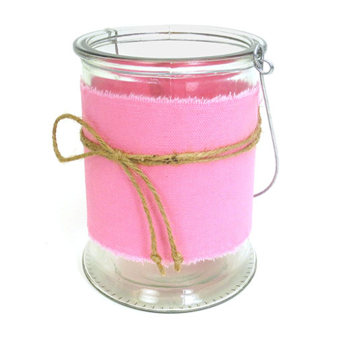 Large Clear Container - Pink